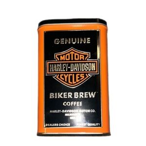 Harley Davidson Biker Brew Coffee Collectible Rare Tin